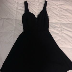 Black mini dress